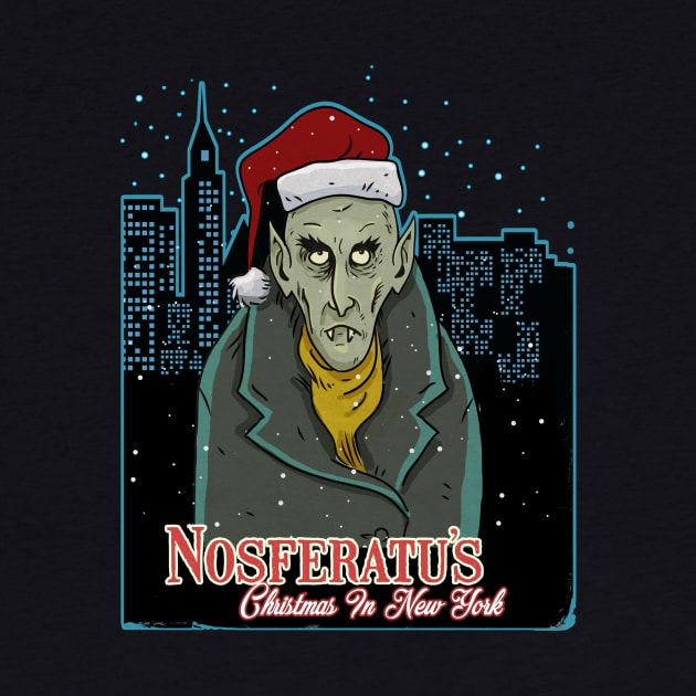 Nosferatu's Christmas In New York by zerostreet